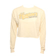Hansen Womens Shirt Offset Thrift Shop Long Sleeve Crop