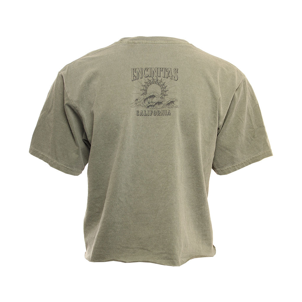 Hansen Womens Shirt Roar Wave Palms