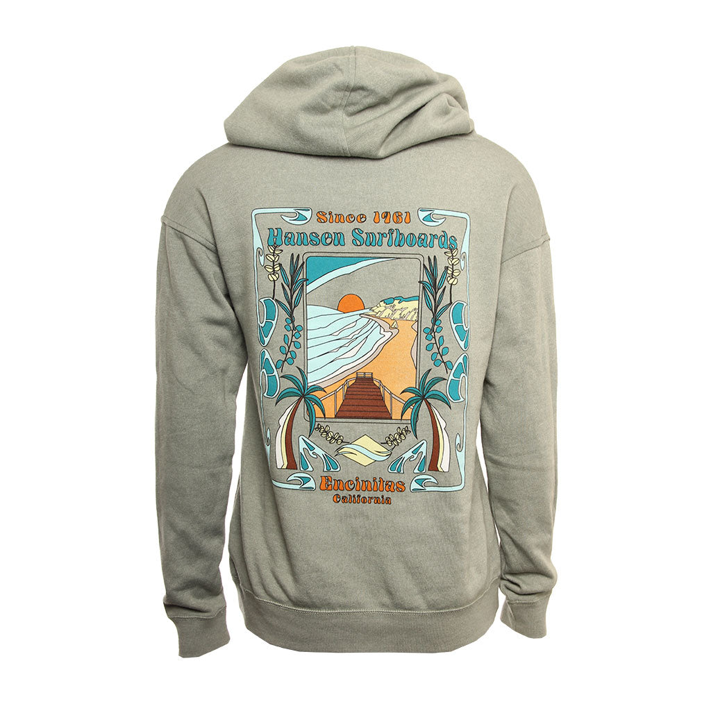 Hansen Womens Sweatshirt Bells Xover Neck Hoodie