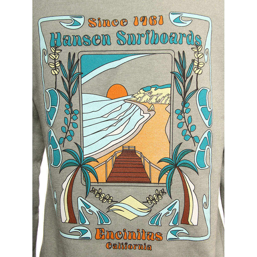 Hansen Womens Sweatshirt Bells Xover Neck Hoodie