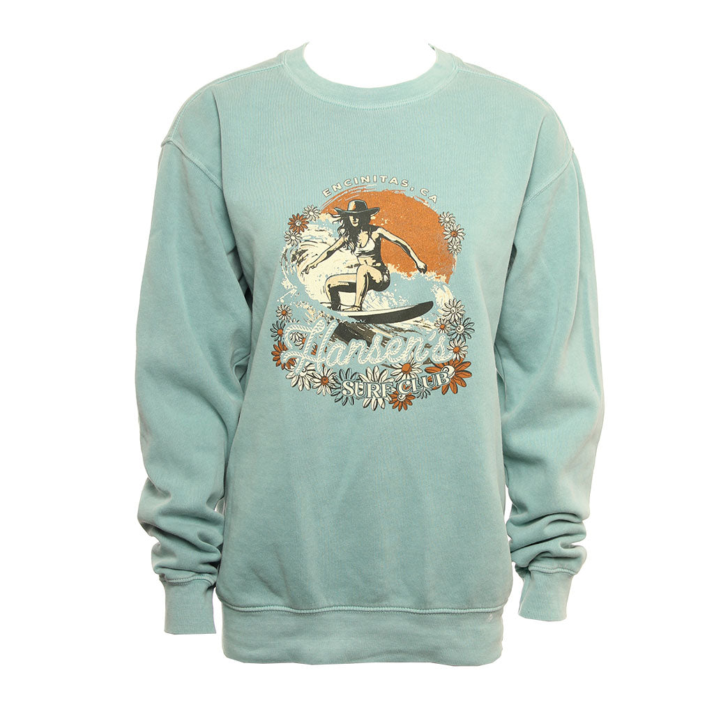 Hansen Womens Sweatshirt Here I Am Cowgirl Crew