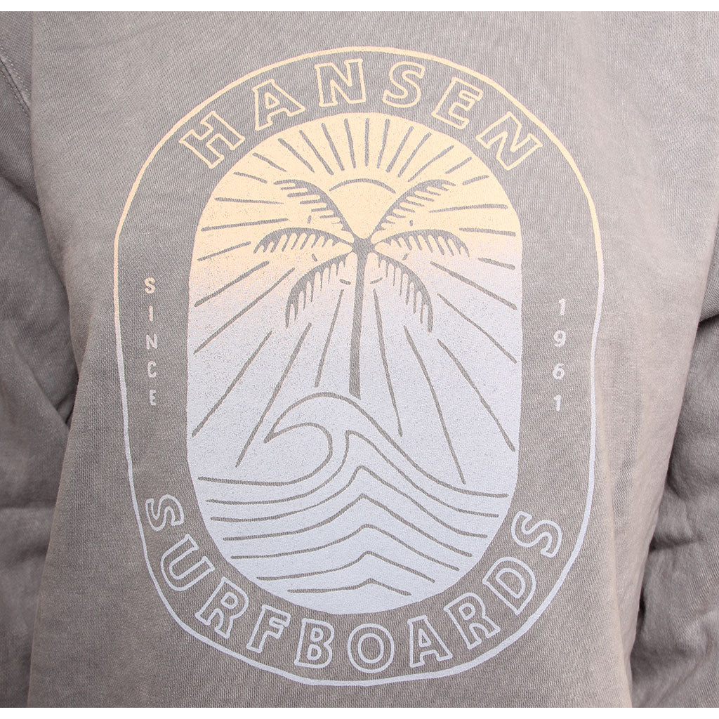 Hansen Womens Sweatshirt Olas Palmas Crew