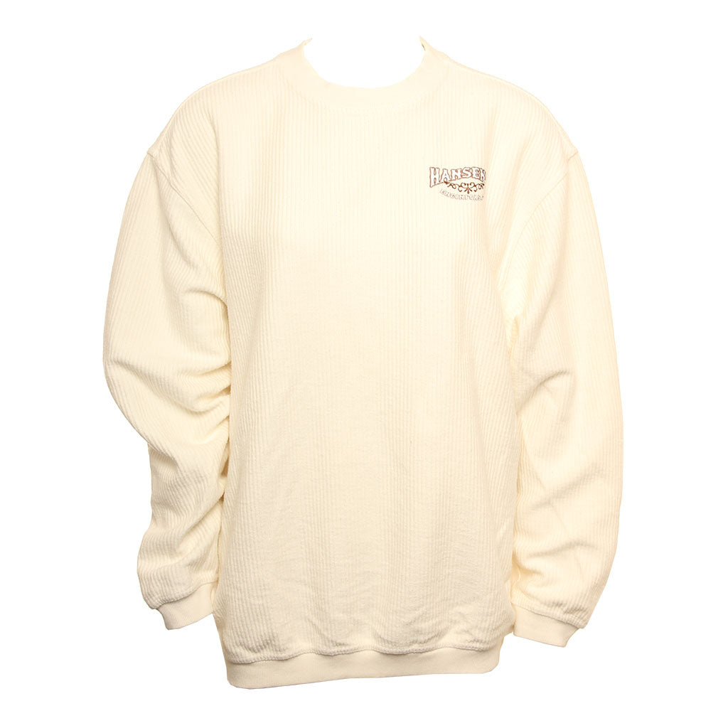 Hansen Womens Sweatshirt Paradise Palms Corded Crew