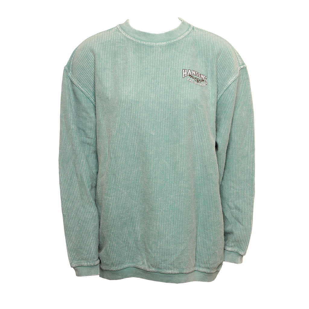 Hansen Womens Sweatshirt Paradise Palms Corded Crew