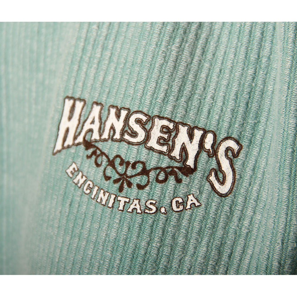 Hansen Womens Sweatshirt Paradise Palms Corded Crew