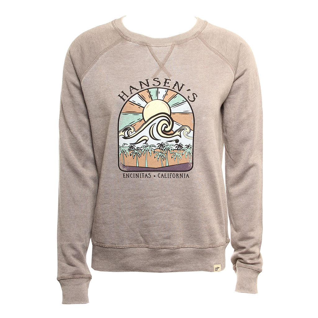 Hansen Womens Sweatshirt Resort Burout Crew