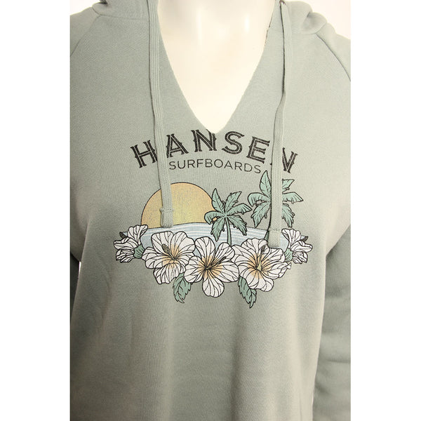 Hansen Womens Sweatshirt Rom Com Crop Hood