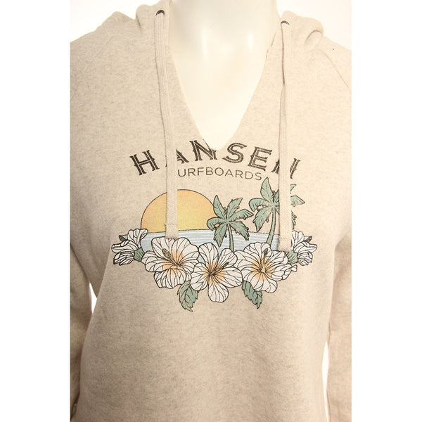 Hansen Womens Sweatshirt Rom Com Crop Hood