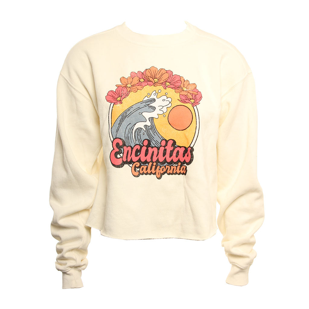 Hansen Womens Sweatshirt Waveskimmer Waveflower