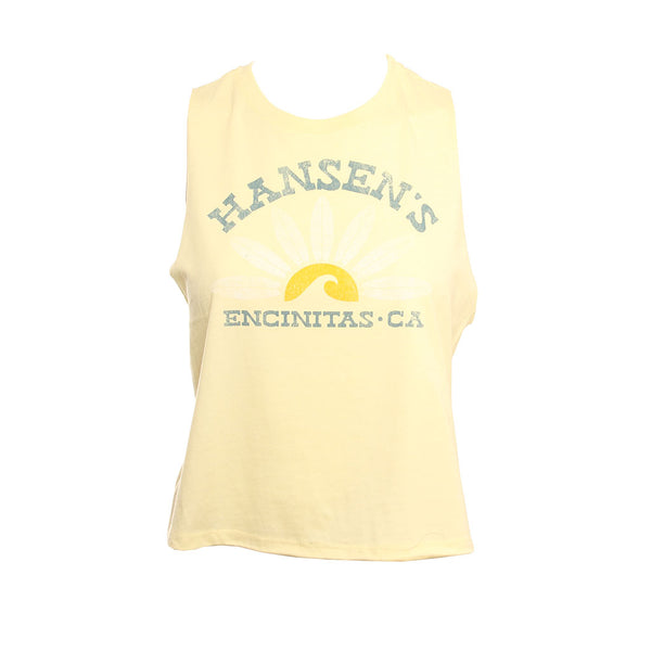 Hansen Womens Tank Top Boards Crop