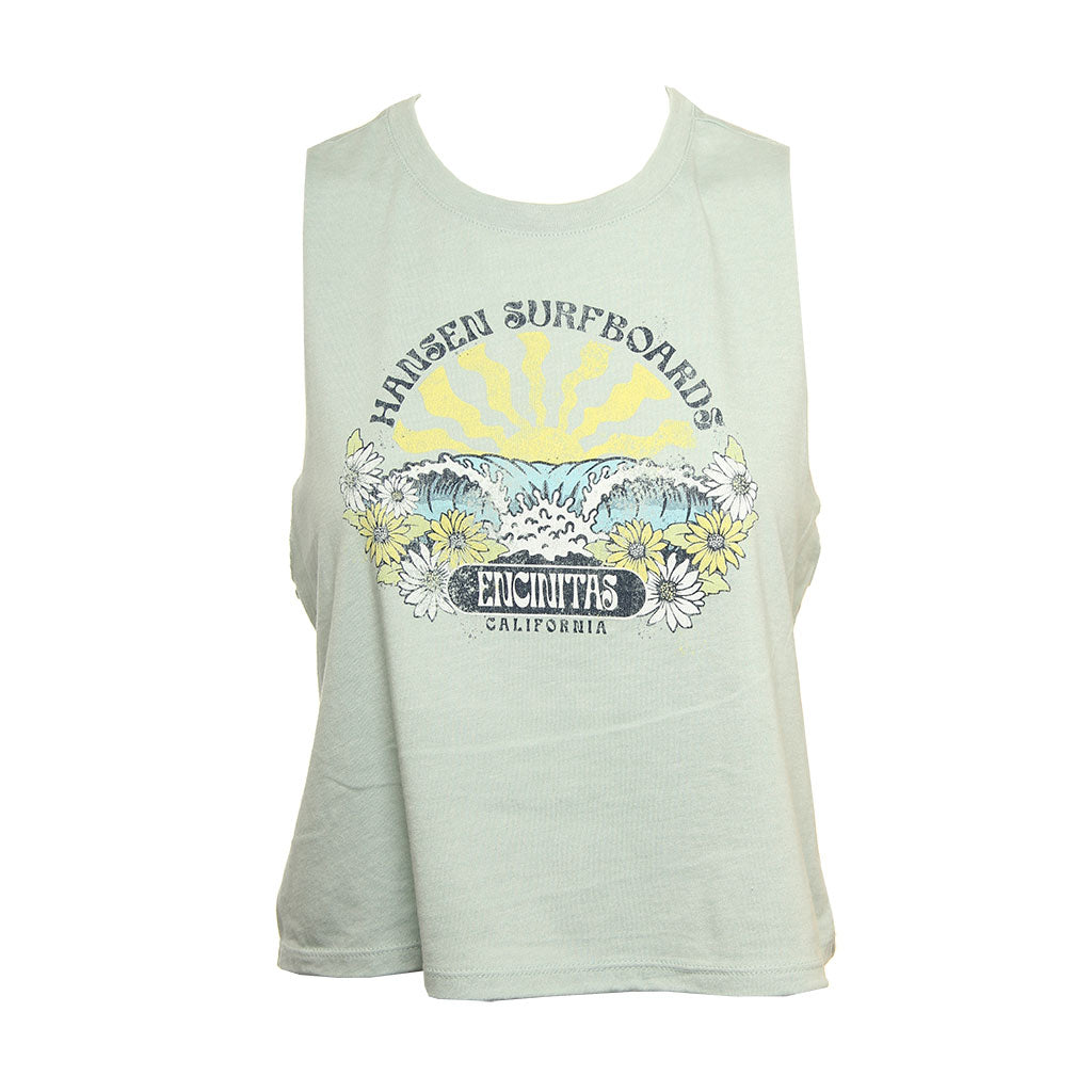 Hansen Womens Tank Top Flower Power