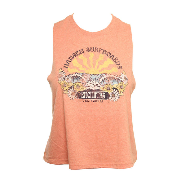 Hansen Womens Tank Top Flower Power