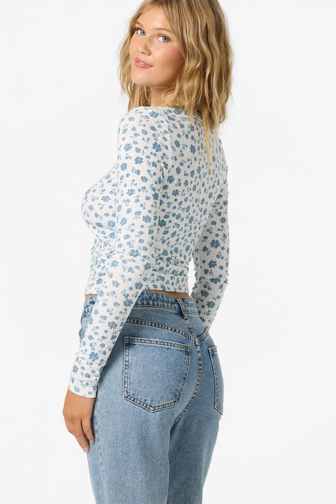 Oneill Womens Shirt Gaia Primrose Long Sleeve Top