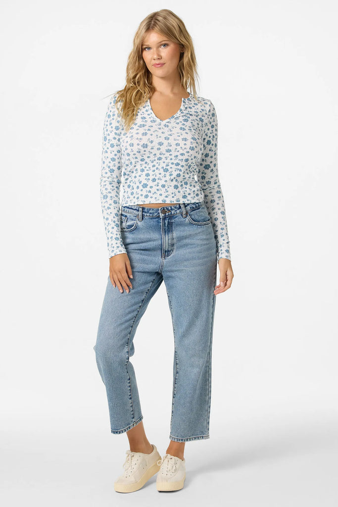 Oneill Womens Shirt Gaia Primrose Long Sleeve Top