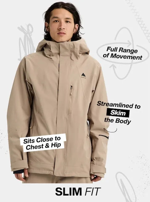 Burton Mens Snow Jacket Reserve 2L Stretch