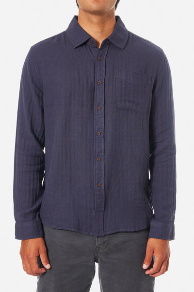Katin Mens Woven Alan Solid Long Sleeve