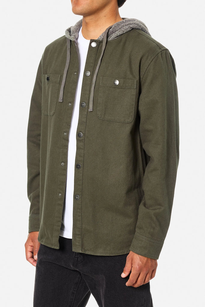 Katin Mens Shirt Harold Hooded Flannel