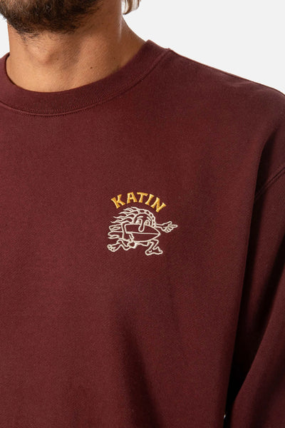 Katin Mens Sweatshirt Dash Embroidered Crewneck