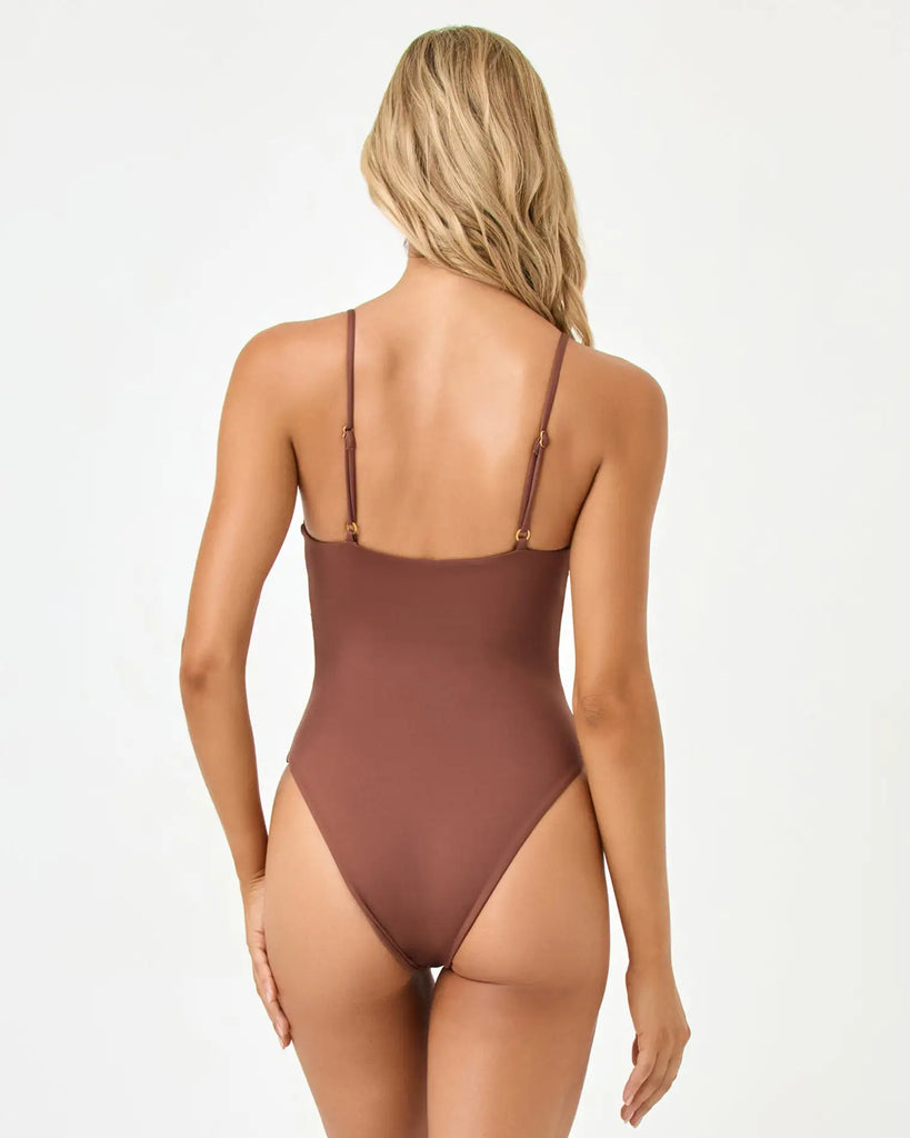 L*Space Womens Swimsuit Piper One Piece