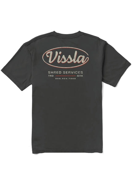 Vissla Mens Shirt Shred Services Premium Organic Pocket Tee