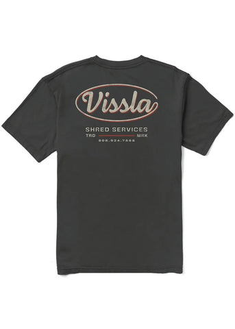 Vissla Mens Shirt Shred Services Premium Organic Pocket Tee