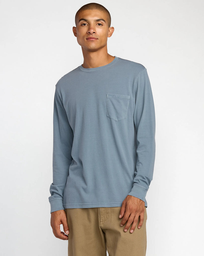 RVCA Mens Shirt PTC Pigment Long Sleeve Tee