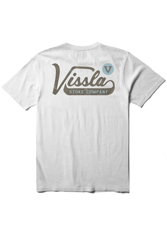 Vissla Mens Shirt Emblem Short Sleeve Pocket Tee