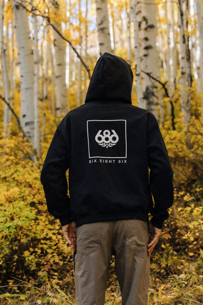 686 Mens Snow Layers Knockout Script Premium Heavyweight Zip Hoody