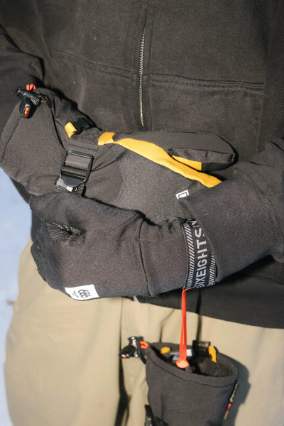 686 Mens Mittens GORE-TEX Leather Linear Mitt