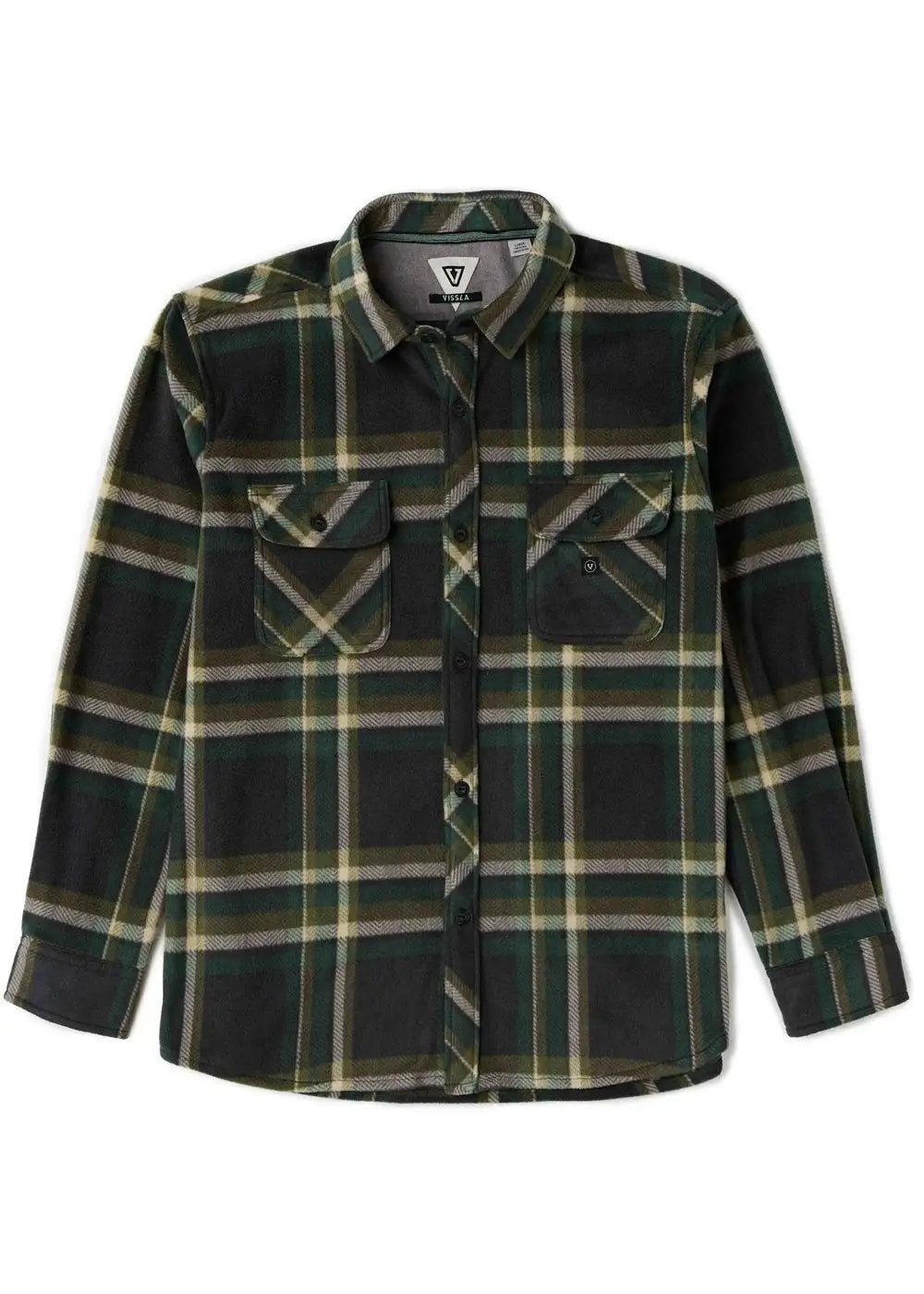 Vissla Mens Shirt Eco-Zy Long Sleeve Polar Flannel