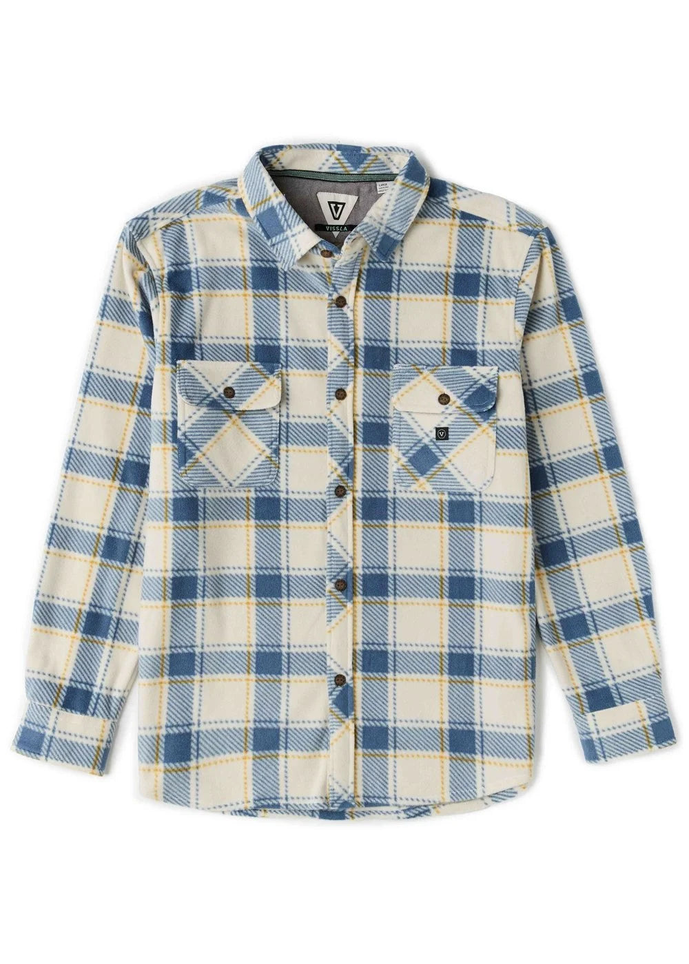 Vissla Mens Shirt Eco-Zy Long Sleeve Polar Flannel