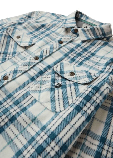 Vissla Mens Shirt Eco-Zy Long Sleeve Polar Flannel