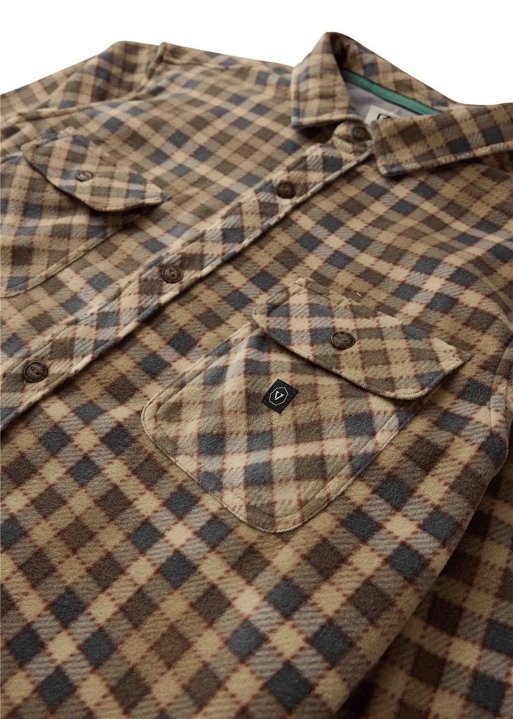 Vissla Mens Shirt Eco-Zy Long Sleeve Polar Flannel