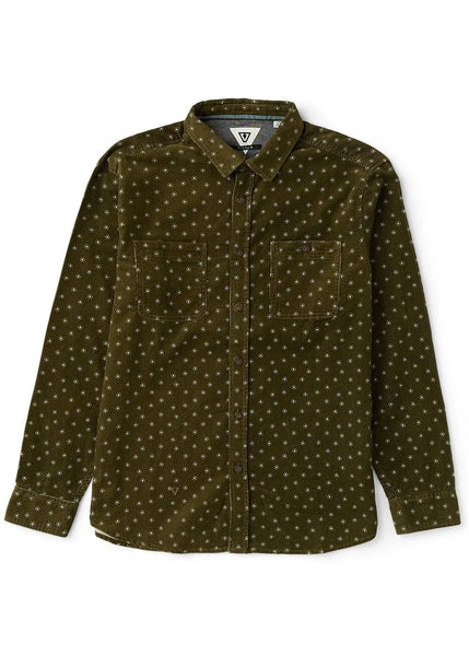 Vissla Mens Shirt Rails Cord Printed Eco Long Sleeve