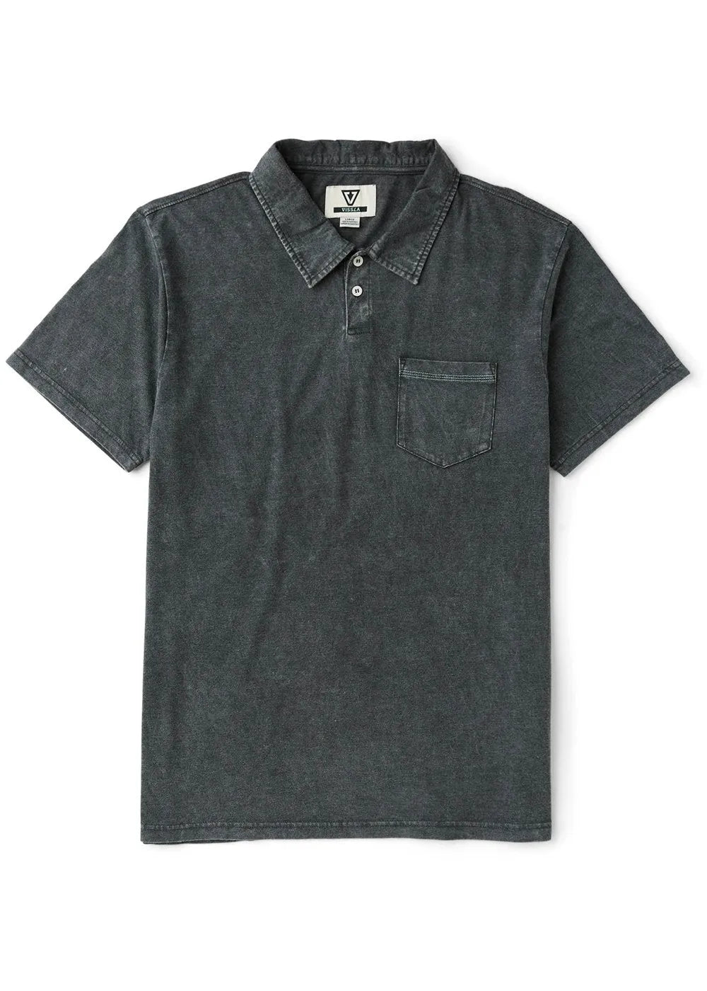 Vissla Mens Knit Solid Sets Cosmic Wash Polo
