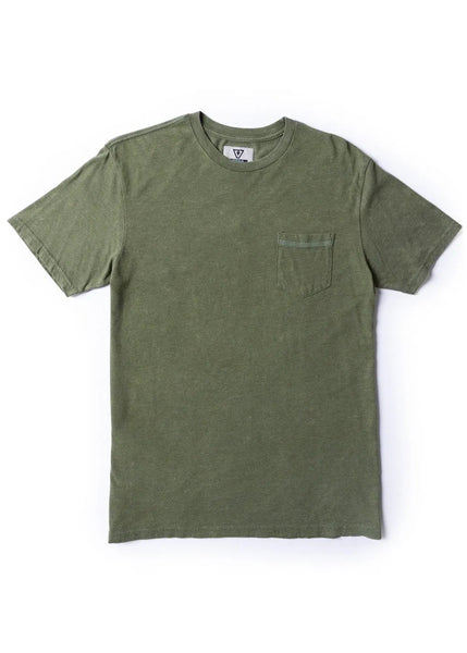 Vissla Mens Shirt Solid Sets Cosmic Wash Pocket Tee