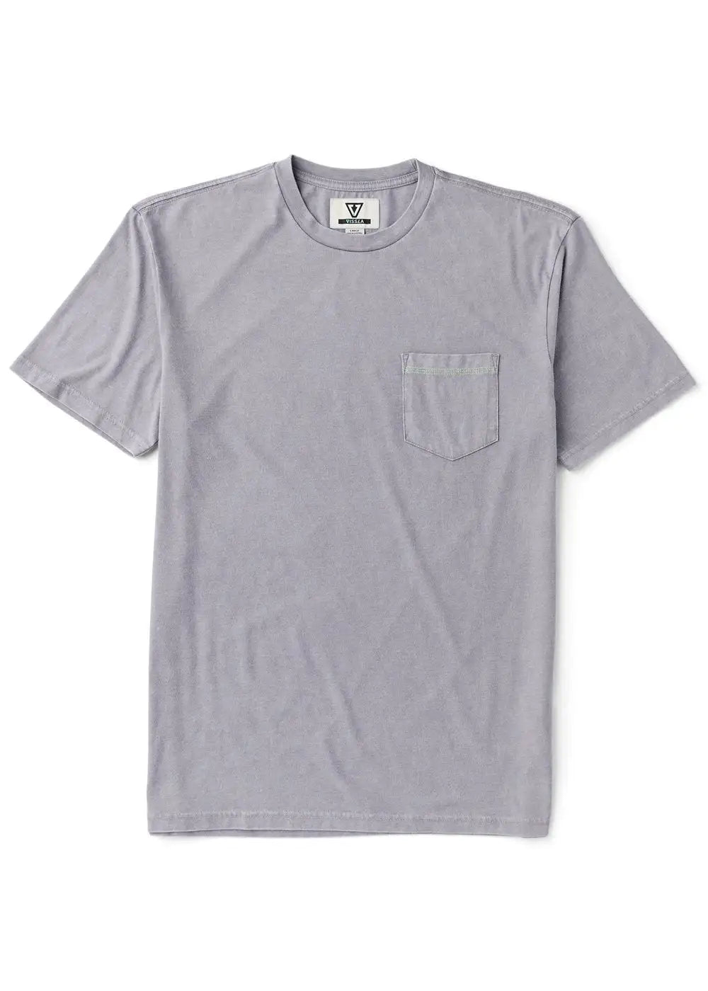Vissla Mens Shirt Solid Sets Cosmic Wash Pocket Tee