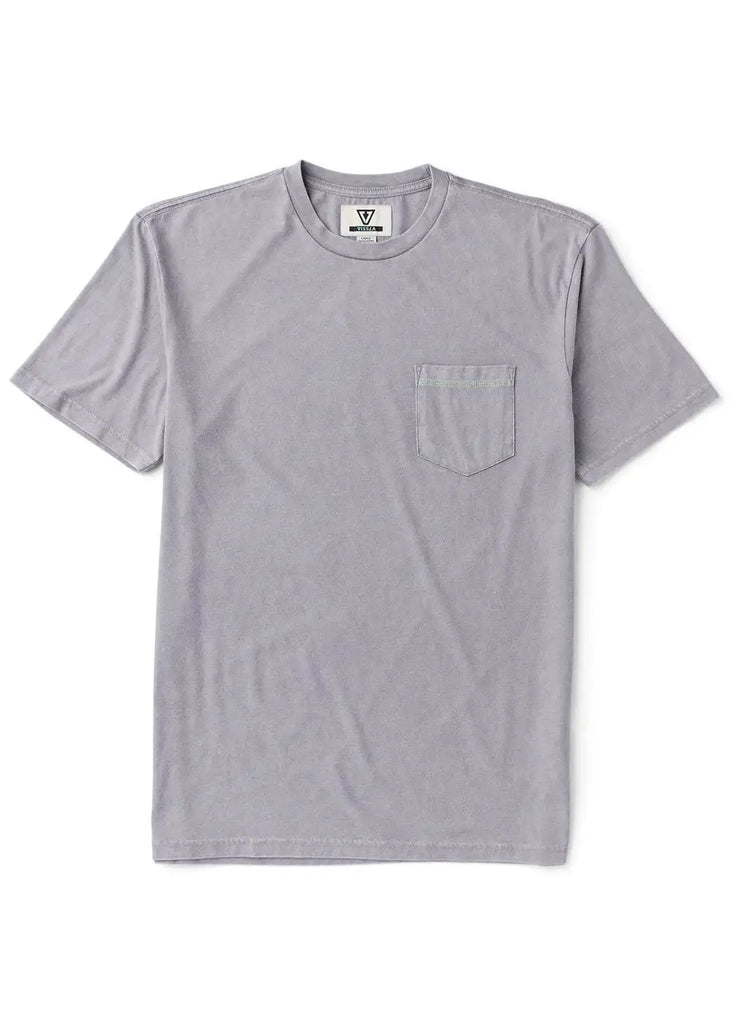 Vissla Mens Shirt Solid Sets Cosmic Wash Pocket Tee