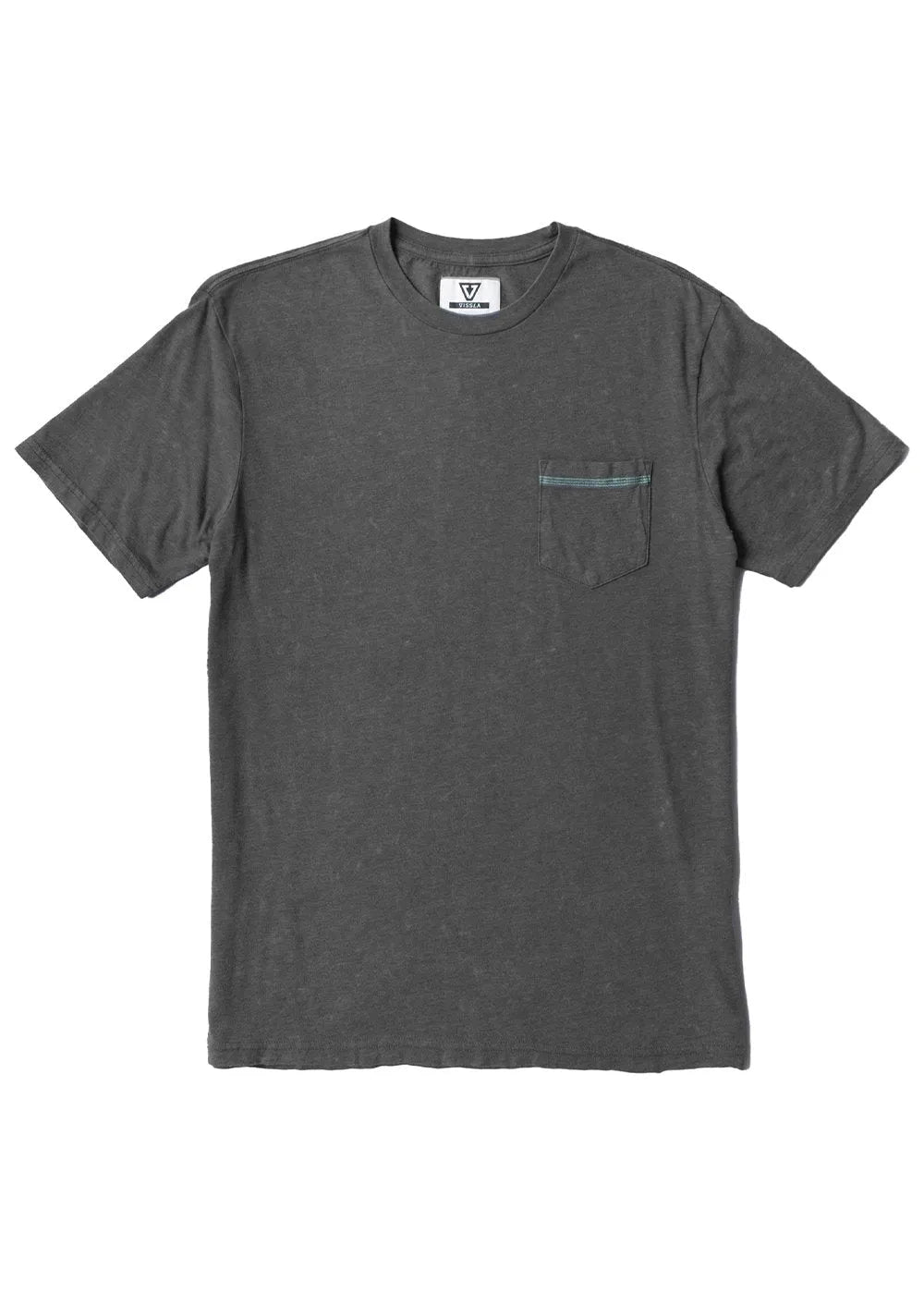 Vissla Mens Shirt Solid Sets Cosmic Wash Pocket Tee