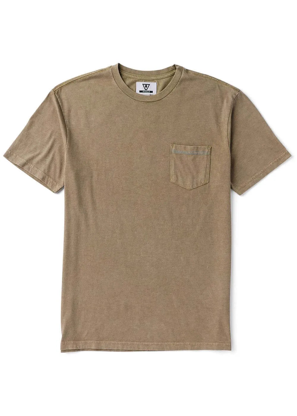 Vissla Mens Shirt Solid Sets Cosmic Wash Pocket Tee