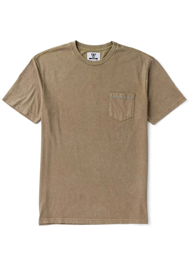 Vissla Mens Shirt Solid Sets Cosmic Wash Pocket Tee