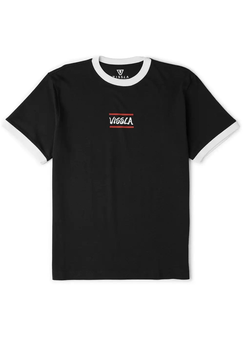 Vissla Mens Shirt Dialect Heavyweight Ringer Organic Tee