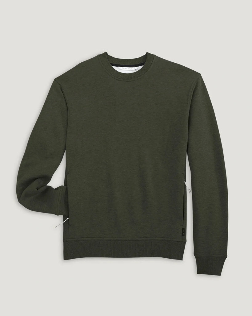 Free Fly Mens Sweatshirt Bamboo Northcoast Fleece Crew