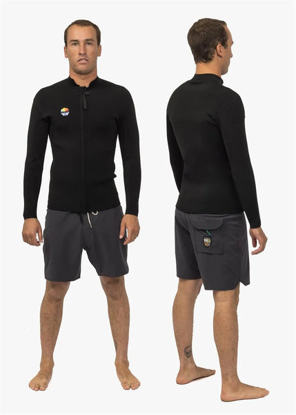 Vissla Mens Wetsuit Jacket Solid Sets 2mm Front Zip