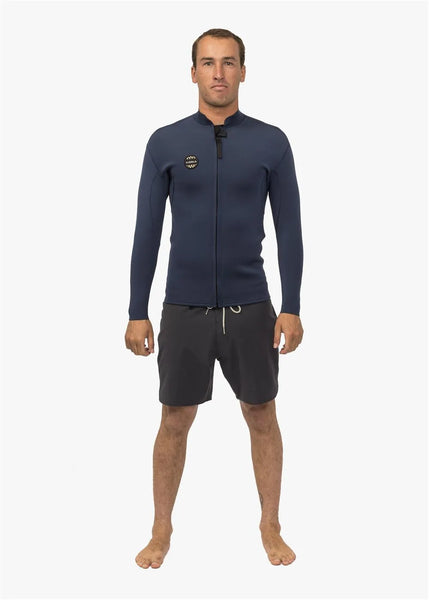 Vissla Mens Wetsuit Jacket Solid Sets 2mm Front Zip
