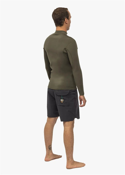 Vissla Mens Wetsuit Jacket Solid Sets 2mm Front Zip
