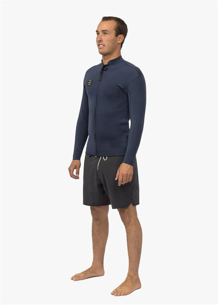 Vissla Mens Wetsuit Jacket Solid Sets 2mm Front Zip