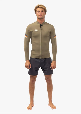 Vissla Mens Wetsuits Raditude 2mm Front Zip Jacket
