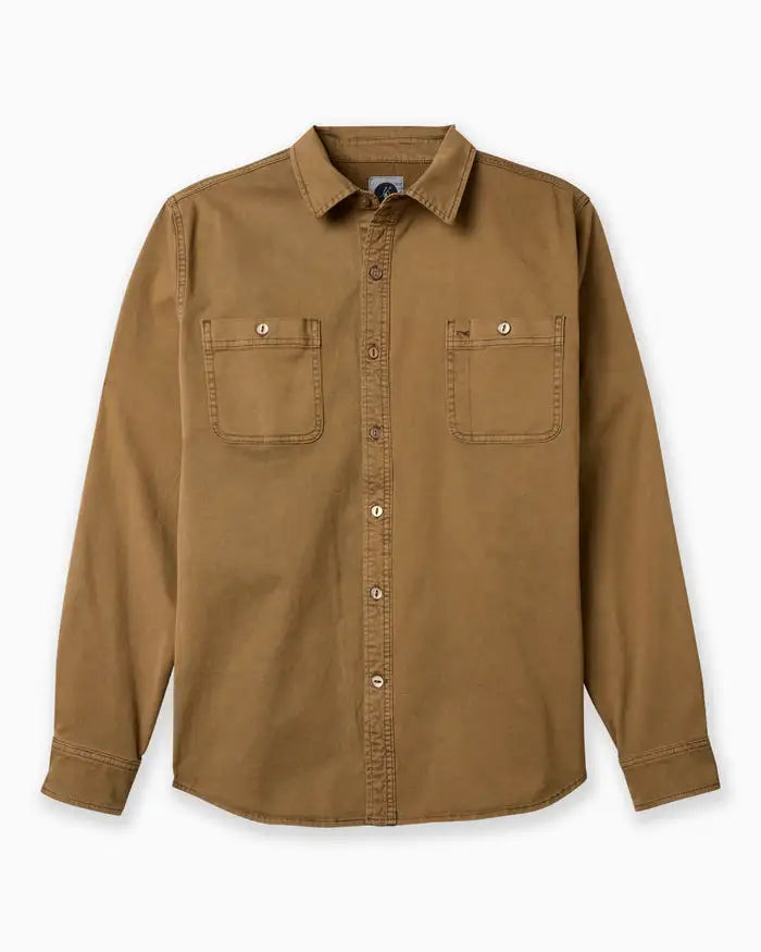Toes On The Nose Mens Shirt Laidback Craftsman Garment Dyed