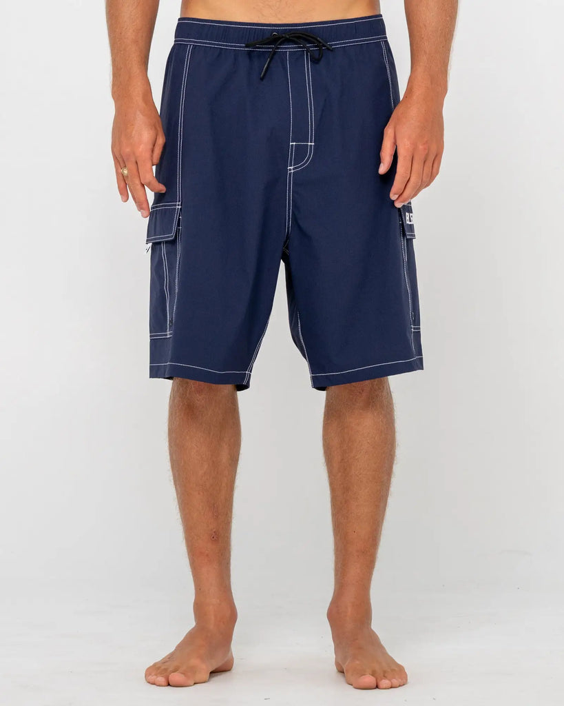 Rusty Mens Boardshorts Pick Pocket Elastic Waist